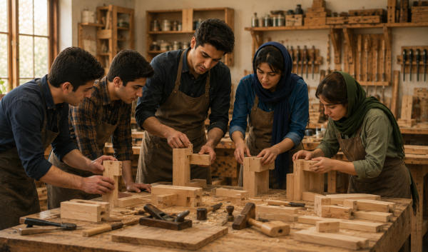 دوره آموزشی اتصالات چوبی